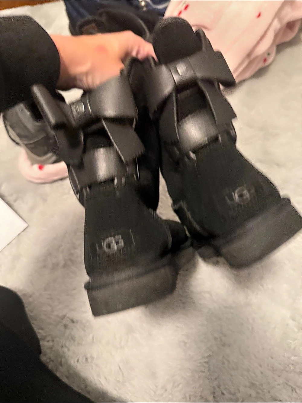 UGG Bailey Bow II Black Winter Boots US 7